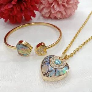 1set gelang dan kalung titanium anti karat anti luntur