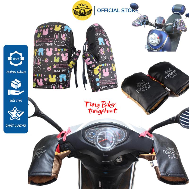 Găng Tay Đi Xe Máy Mùa Đông Nam Nữ Lót Lông Dày Dặn Giữ Ấm Phù Hợp Với Mọi Loại Xe Máy - GTX05