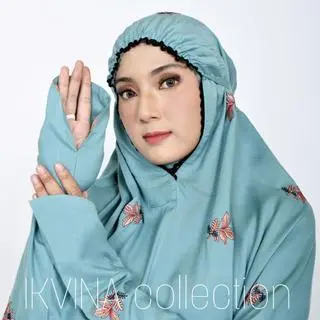 Mukena Wanita Dewasa Terusan Motif Daisy  Terbaru