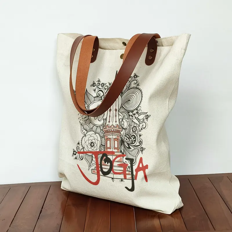 Totebag Kanvas Souvenir Jogja Tas oleh oleh Yogyakarta 1