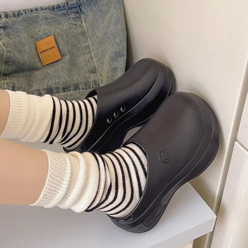 Muse giày Sandals Nữ Sandals Ngón Chân Cái Trắng Nền Đế Chống trượt EVA Chiều cao Mềm & Gia Cố 123104