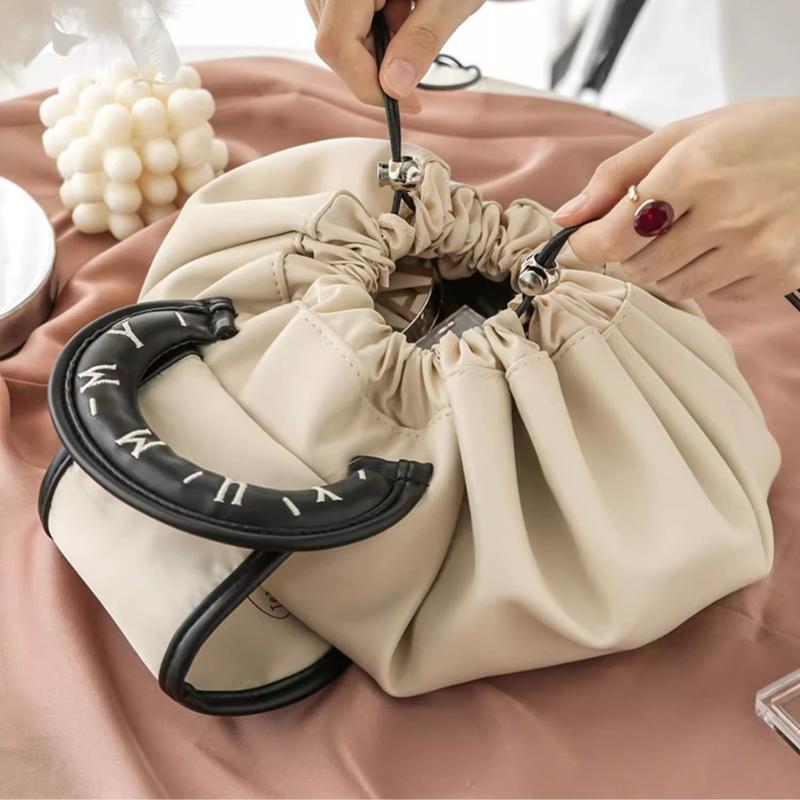 Túi Dây Rút Đựng Mỹ Phẩm Đa Năng Size Lớn, Túi Đựng Đồ Trang Điểm Du Lịch Tiện Lợi Sức Chứa Lớn Bag Da 1