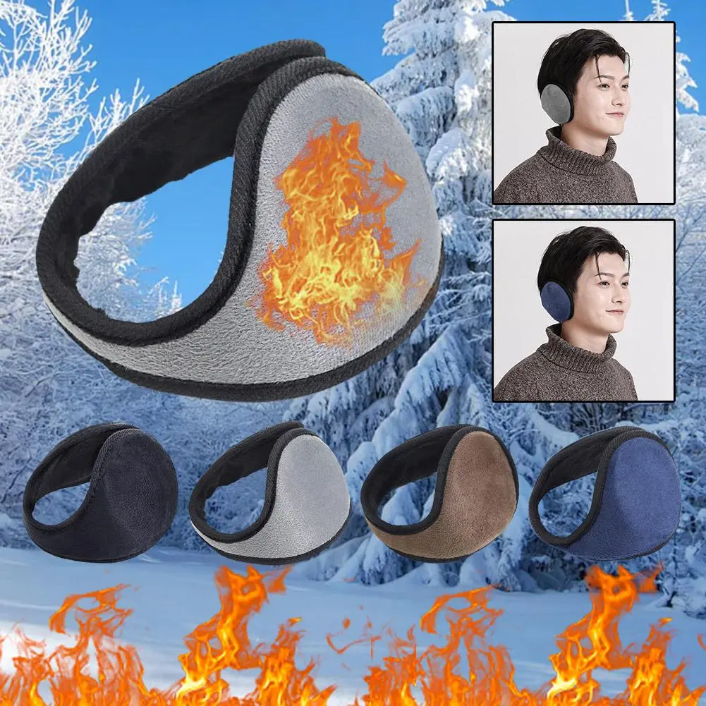 Gói giữ ấm tai mùa đông, dành cho nam giới, sau khi đeo nút tai, có thêu, thích hợp cho mùa đông, B6S8