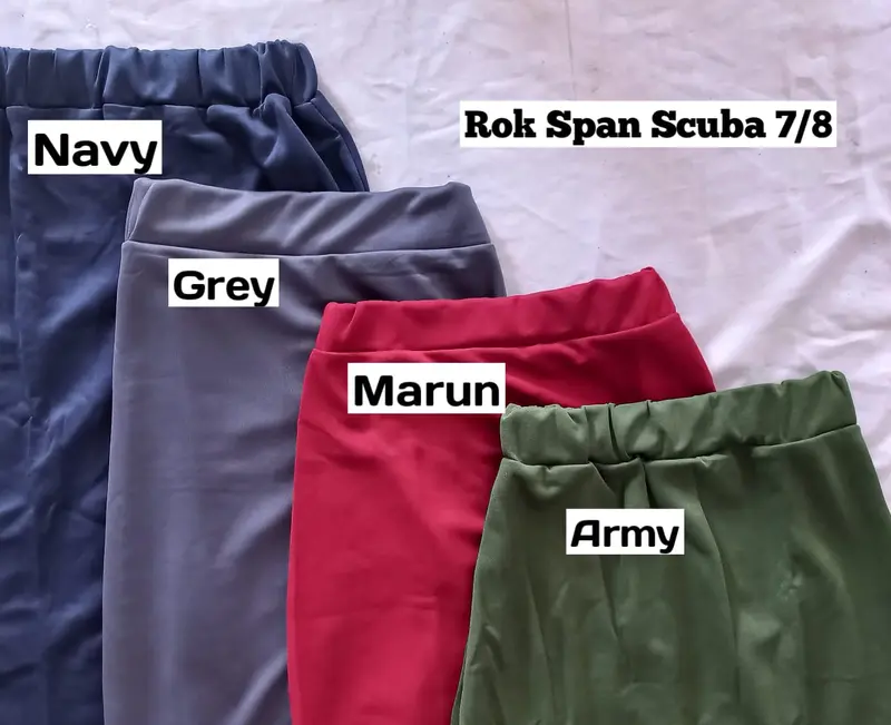 DIANS - Rok Kerja Pendek Wanita Span 3/4 Bahan Formal Kantor Pendek Rok Span Kantoran Slim-fitting Hitam Pendek Casual Pesta Mini Panjang Dewasa Putih Basic Cewek Stretch rok  span Bawahan Scuba Simple Shakila Remaja rok  midi  wanita mini  skirt 5