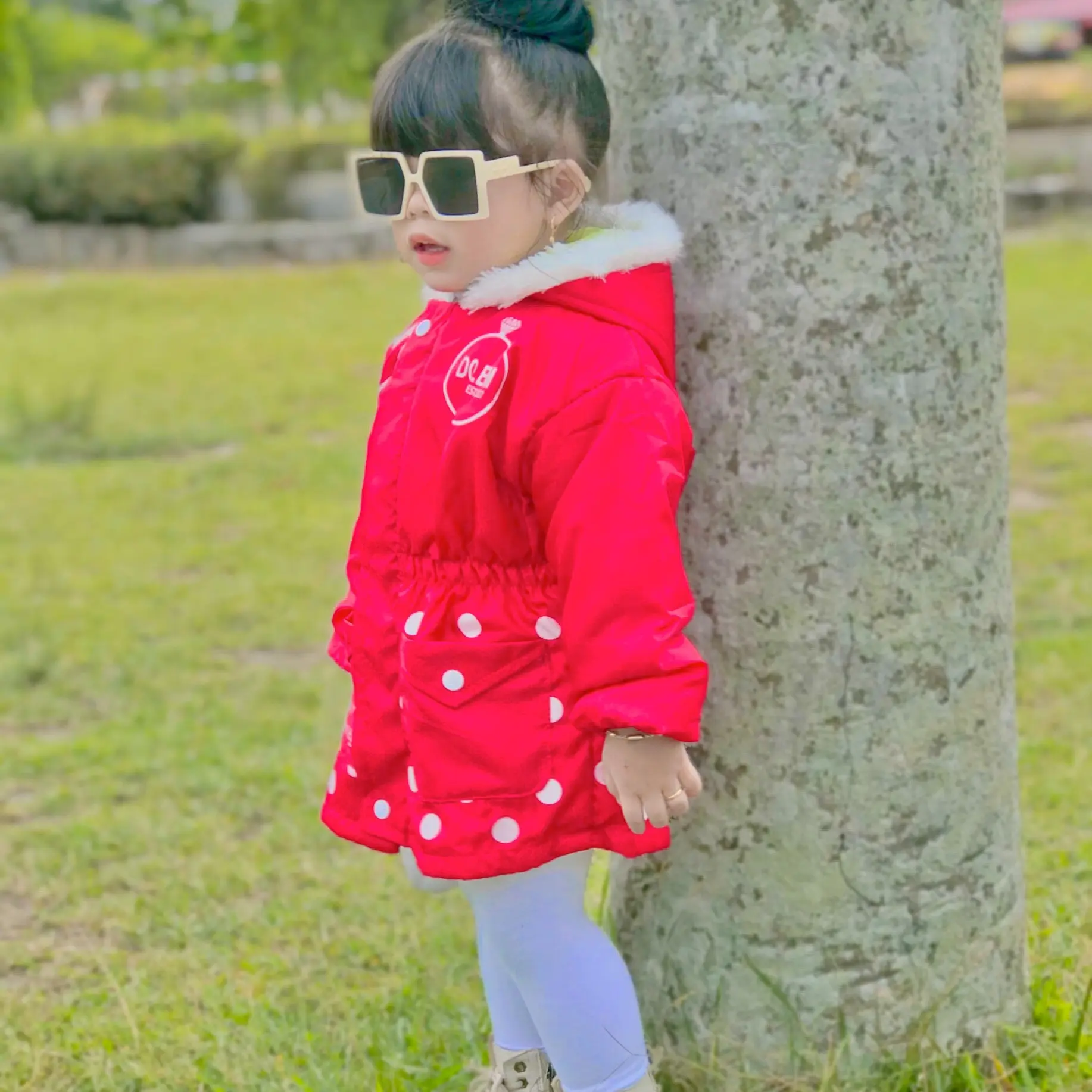 Jaket Anak Perempuan Bahan Parasut 3-8 Tahun/jaket bulu anak/jaket anak 5tahun
