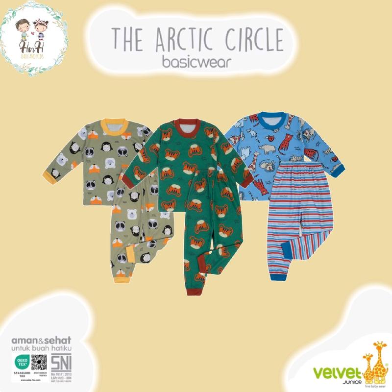V004 VELVET JUNIOR Setelan Baju Oblong Panjang Stelan Katun Celana Anak Perempuan Laki Laki 1