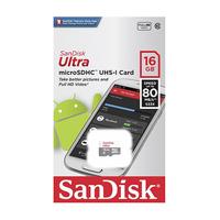 Gambar SanDisk Ultra SDHC Card 16GB 80MB/s Class 10 UHS-I - (SDSQUNS-016G-GN3MN0) dari GGSTORESBY Kota Surabaya 3 Tokopedia