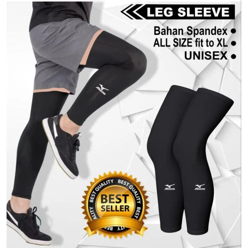 Deker Kaki Manset Kaki Olahraga Leg Sleeve Pelindung Lutut Pria Wanita Manset Kaki Olahraga Voli Futsal gowes Sepeda Sepasang Kanan dan kiri FROM CHAND SPORT
