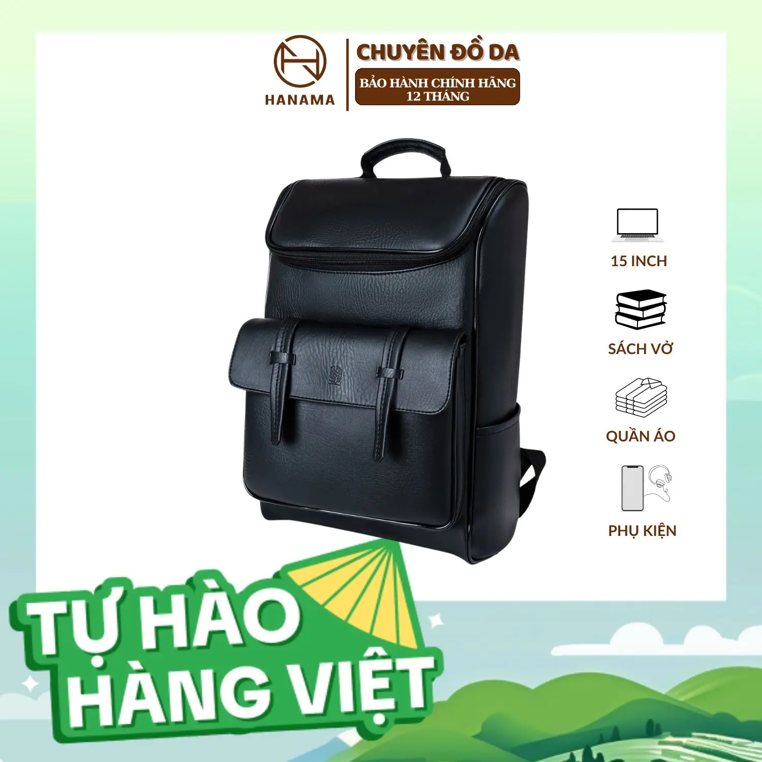 [DAILY_HANAMA]_Balo đi học Dabag nam thời trang cỡ lớn chống sốc 5 mặt nhiều ngăn phụ cao cấp HN Bon4 Backpack Đeo Vai