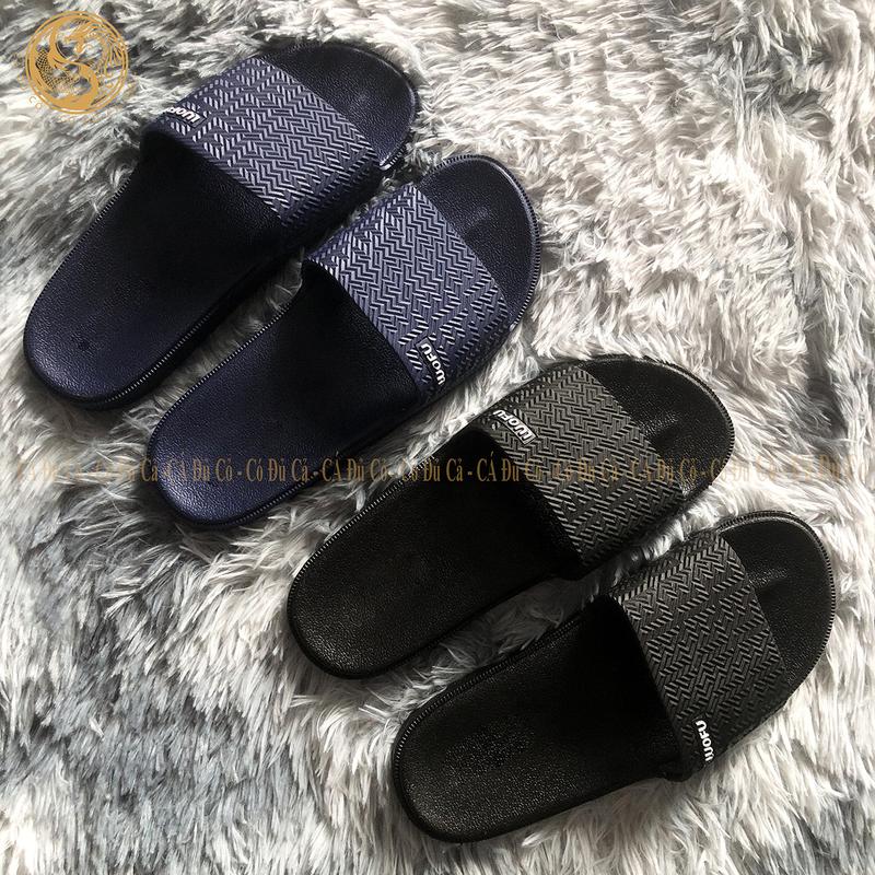 Dép Lê đi trong nhà Luofu dép Cao Su đúc nam quai ngang Đế Bằng đi văn phòng sân vườn du lịch