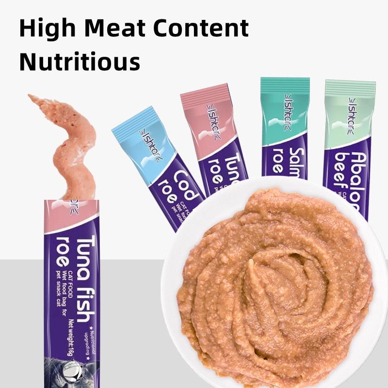 Product Introduction of Cat Treats 15g Pet Cat Food Snacks Cat Wet Food for Kitten and Adult Aat Par Buy 10 Ship 20 Cat Wet Food Snacks 12