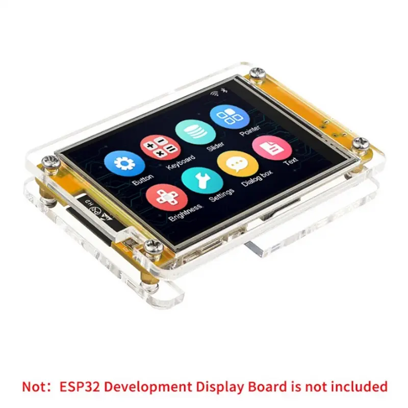 Vỏ Acrylic cho màn hình hiển thị 2,8 inch, Bảng phát triển ESP32, với mô-đun LCD TFT, vỏ bảo vệ Touch WROOM 4