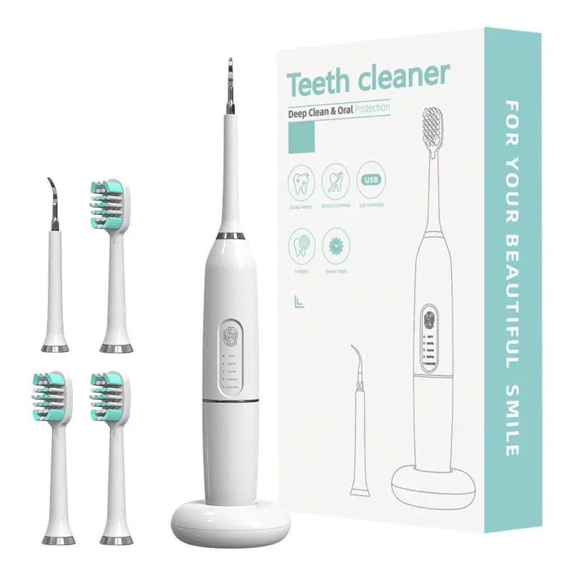 2 in 1 Electric Toothbrush & Teeth Cleaner, 1 Set Ultrasonic Teeth Cleaner & Toothbrush, Oral Irrigator for Daily Oral Care