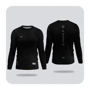 JERSEY RUNNING / SPORT LATTER MATER TITIK HITAM TANGAN PANJANG