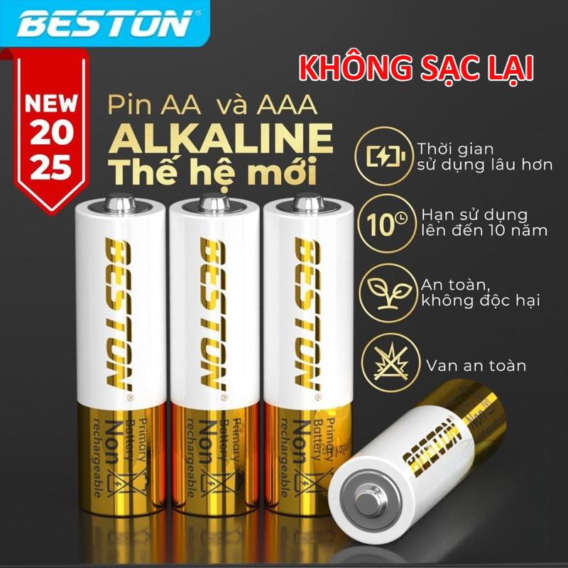 Pin Alkaline Beston AA AAA 1.5V cho Micro karaoke, đồ chơi , điều khiển, mẫu mới bền bỉ và an toàn