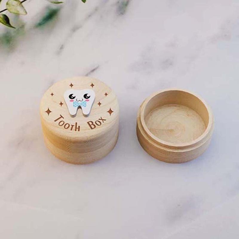Product Introduction of Mini Collection Commemorative Box Wood Baby Tooth Box Primary Teeth Baby Teeth Save Milk Teeth Organizer Souvenirs Box Fetal Hair Umbilical Cord Preservation Deciduous Tooth Case Children 8