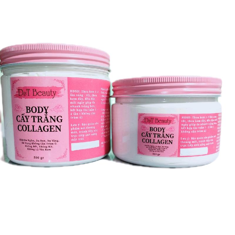 (Mua 1 Tặng 1) BODY CẤY TRẮNG COLLAGEN , Lotion Dưỡng trắng da,khử _ da _ngâm_ đen _ vàng _ chai lỳ Duong Tuyet Dưỡng Da Body Làm Đẹp Da