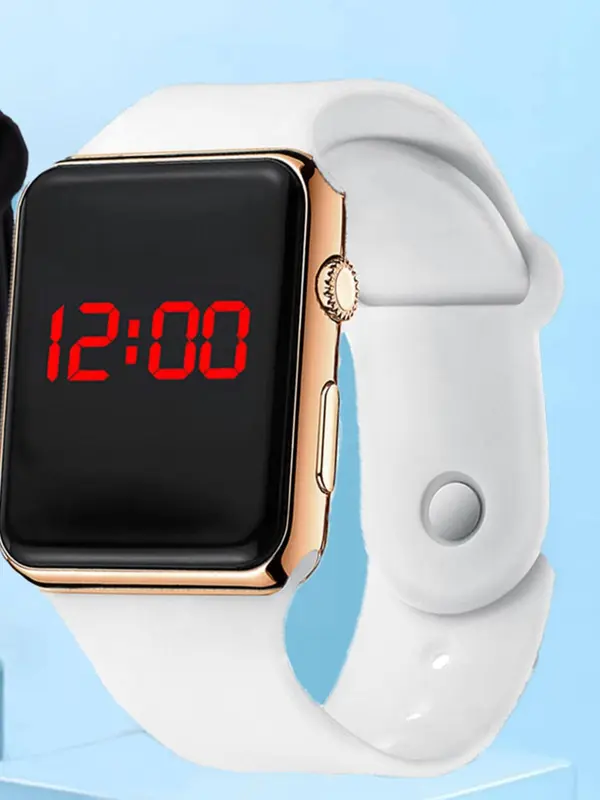 Sport Led Digital Smartwatch, Women's Silicone Electronic Wrist Watch without Box 0