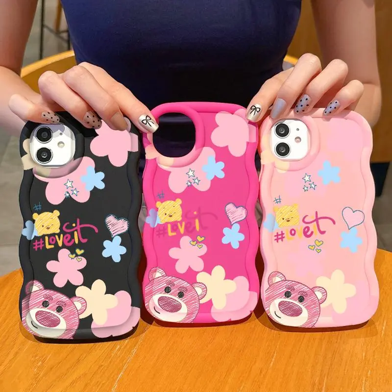 Casing Hp Tecno Pop 8 SPARK 10 PRO SPARK 20 PRO PLUS Spark 20 Spark 20C Spark Go 2024 Casing Girly Strawberry Bear Soft Bumper Casing Terbaru Ponsel Silicone 2
