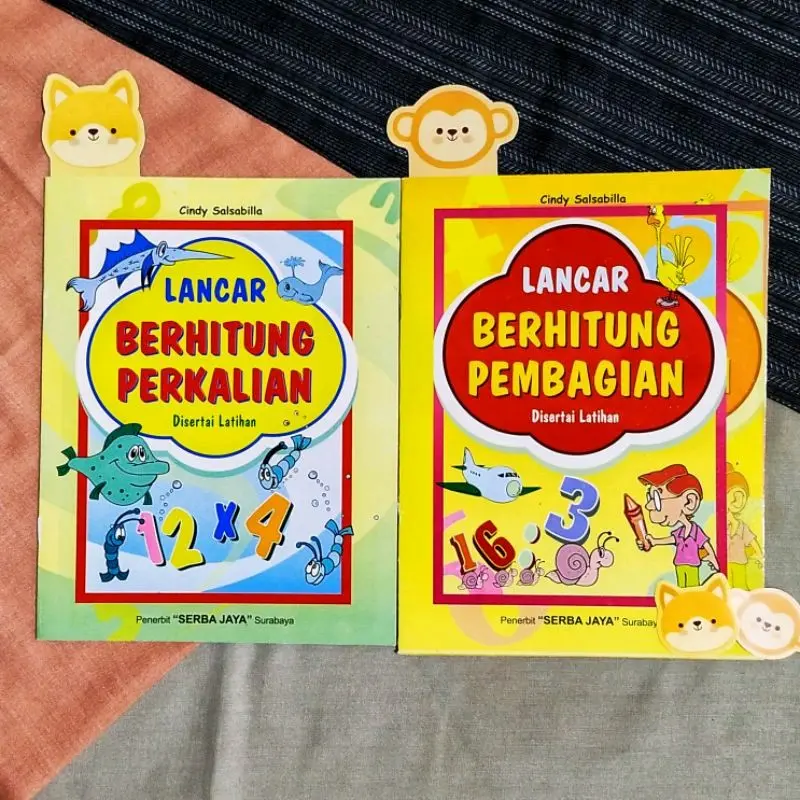 PAKET 2 BUKU LANCAR BERHITUNG PERKALIAN DAN PEMBAGIAN DISERTAI LATIHAN