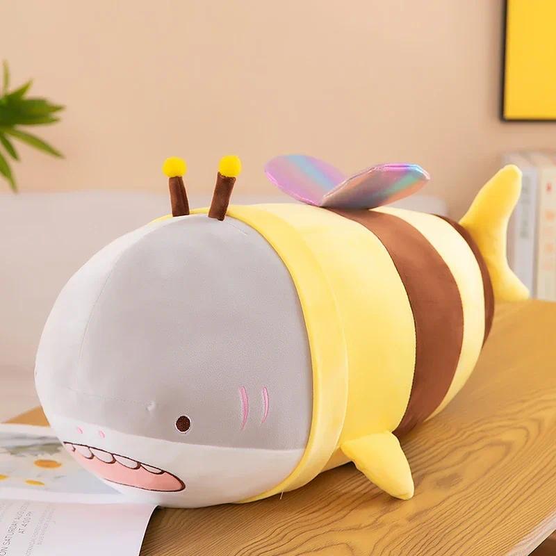 1 Chiếc Đồ Chơi Nhồi Bông Búp Bê Ong Cá Mập Mềm Gối Ôm Cá Mập Mô Hình Nhân Vật Hành Động Đồ Chơi Nhồi Bông Búp Bê Ôm Ngủ Quà Tặng Sinh Nhật Cho Trẻ Em Toy Phát Nhạc 5