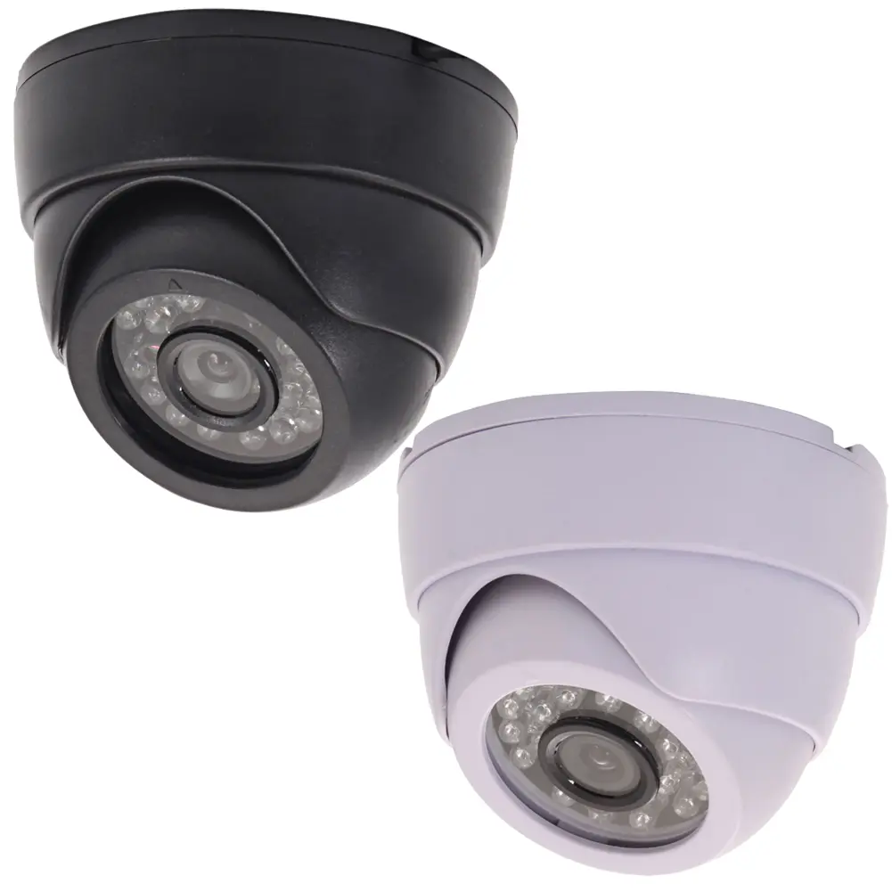 Monitor Kamera CCTV Penglihatan Malam IR Keselamatan Luaran, 1200TVL, 3.6mm, 24 LED