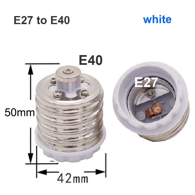Product Introduction of 2pcs E27 E14 e17 to e40 e27 G24 GU10 E12 B22 MR16 LED lamp base light Adapter Bulb Holder Converter AC power Socket For Corn lamp FEH1SG 219
