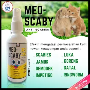 meo scaby obat jamur koreng luka borok penyakit kulit kucing spray 60ml