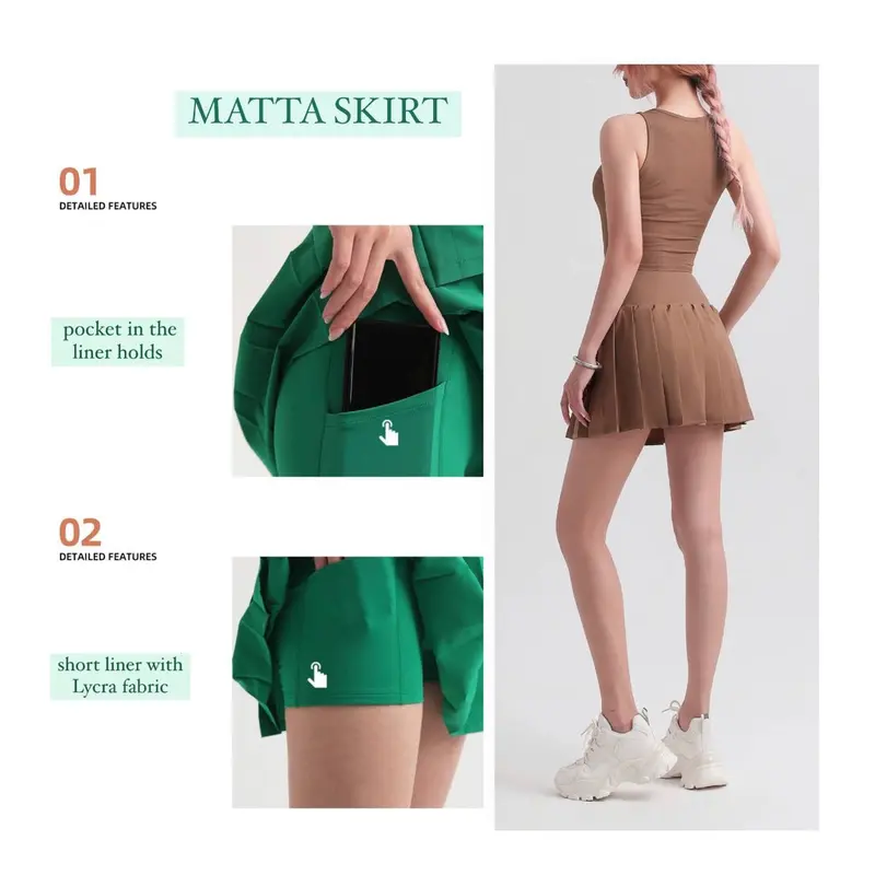 WORKASPORTWEAR.ID - TENNIS SKIRT - ROK OLAHRAGA TENIS - MATTA SKIRT 1