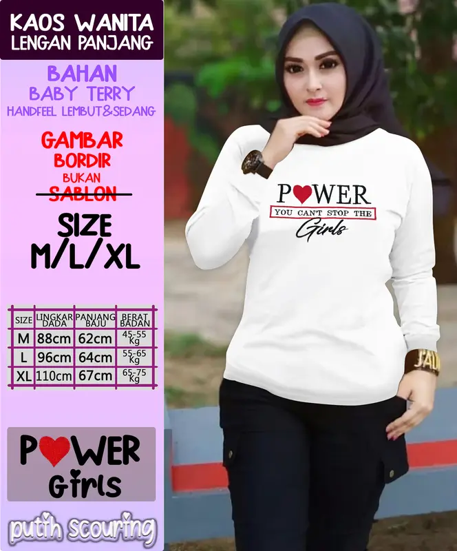 Paket 3 Lebih Hemat Kaos Wanita Lengan Panjang Bordir Lembut Atasan Soft Polos Hitam Putih Baju Cewek Oblong Lengan Panjang - CELIN CENOA - Pendek 4