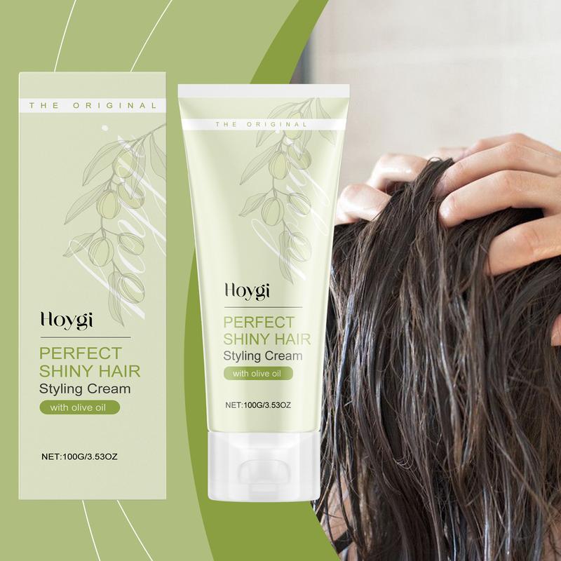 Product Introduction of Smooth Curl Styling Cream, Anti-Frizz & Hydrating Hair Cream, Long-Lasting Shine, Natural Curl Definition, 100g Wax for Women 11