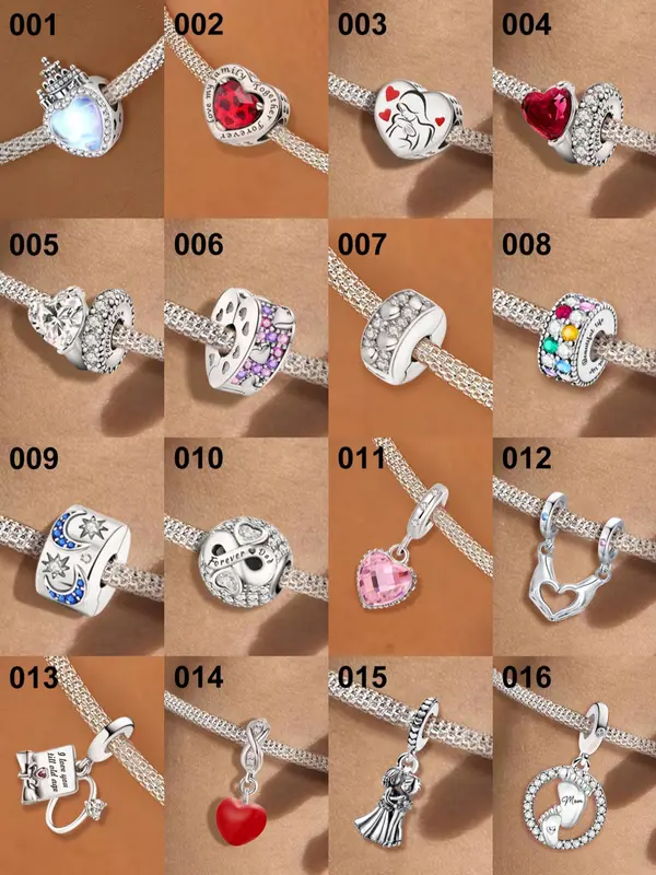 Heart & Moon & Star Design Charms, Fashionable Jewelry Making Accessories for Women & Girls, DIY Jewelry Making Kit for Bracelet & Necklace 6