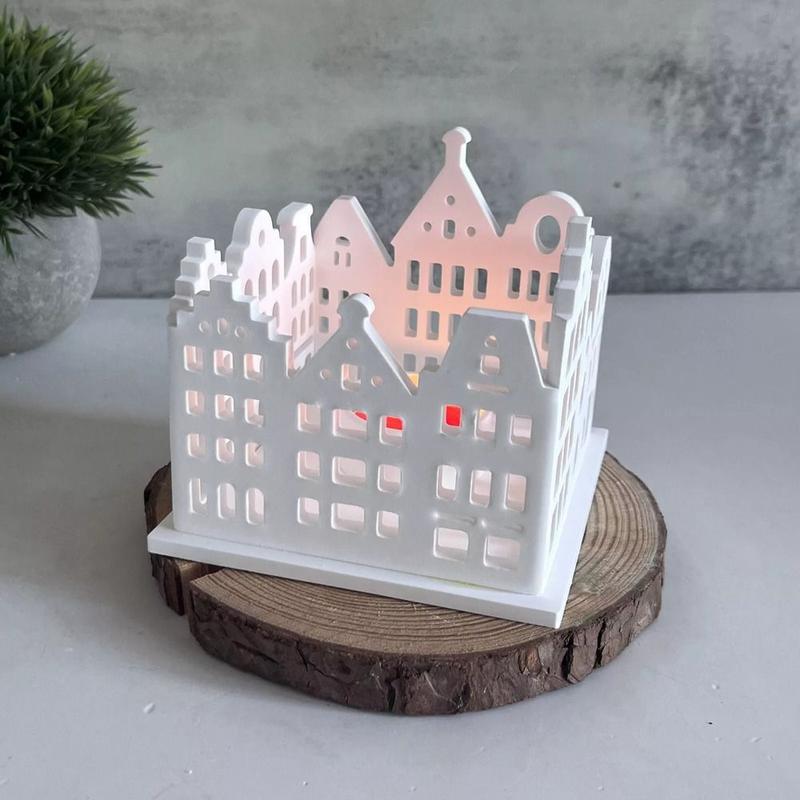 Creativity Silicone Hollow Candlestick Molds Epoxy Resin Square Candle Holder Mold DIY Craft Tea Lamp Holder Mold Home Decor 7