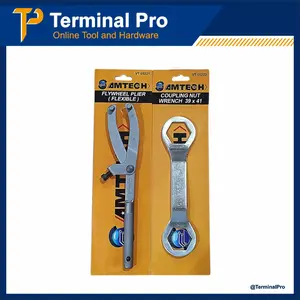 AMTECH Paket Kunci Treker CVT Matic + Kunci Tahanan Mur Kopling 39 x 41 mm Bahan Baja Untuk bengkel