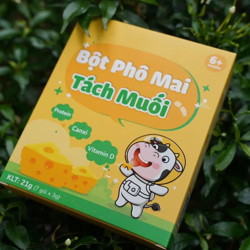 [ MUA 1 TẶNG 1] Hộp Bột Phô Mai Tách Muối Mamacook - Tiện lợi và dinh dưỡng - Hộp 7 gói x 3gr - Hỗn Hợp Gia Vị Nấu Ăn 3