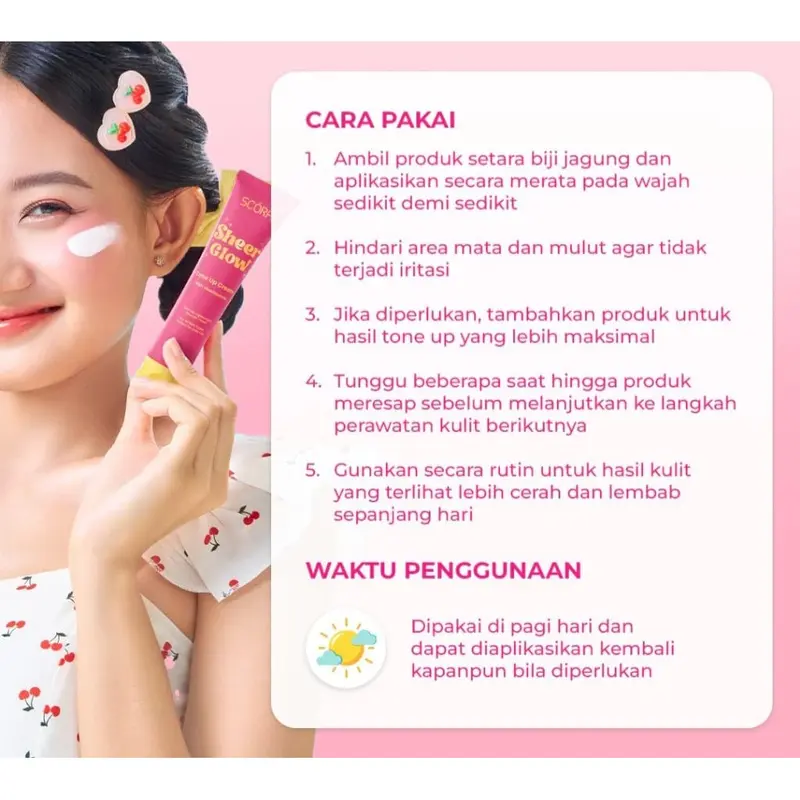 SCORA Sheer Glow Tone Up Cream 20gr/30gr 2