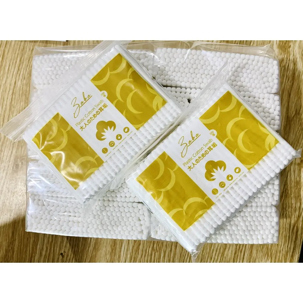 Tăm bông ngoáy tai Baba kháng khuẩn chất cotton tự nhiền 100% dành cho người lớn và trẻ em