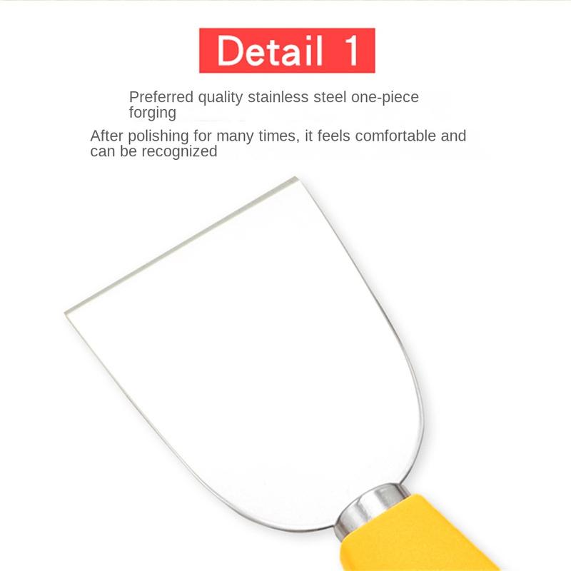 Product Introduction of Dao Phết Phô Mai, 7 Món, Thép Không Gỉ, Tay Cầm Màu Vàng, Dụng Cụ Phết Phô Mai Bánh Trung Thu, Bộ Đồ Dùng Nhà Bếp, Dụng Cụ Làm Bánh Pizza Và Trái Cây, Thiết Kế Cô Gái Hoạt Hình Dễ Thương, Yêu Thích Của Các Bữa Tiệc 21