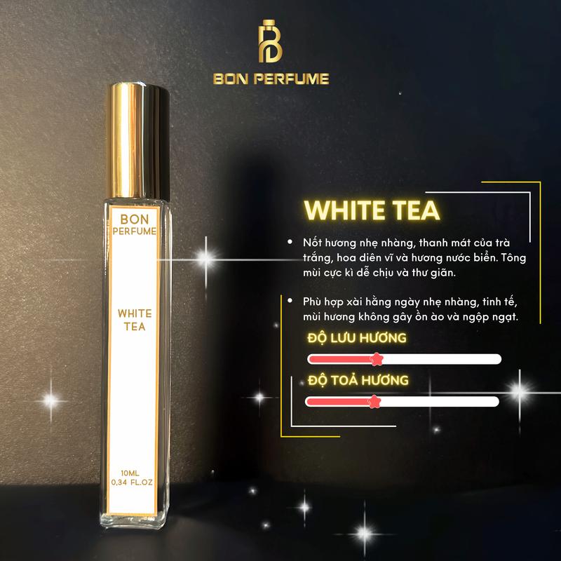 Nước hoa unisex White Tea/ Red Door EDT 10ml Women Perfume 0