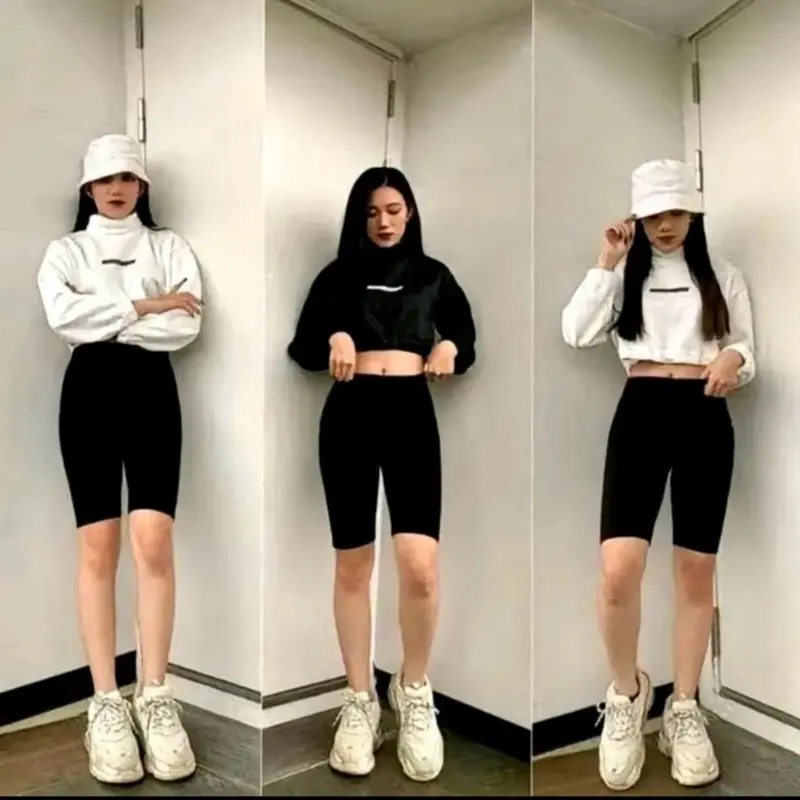 COMBO 5 QUẦN LEGGING LỬNG NỮ,co giãn 4 chiều mềm mịn