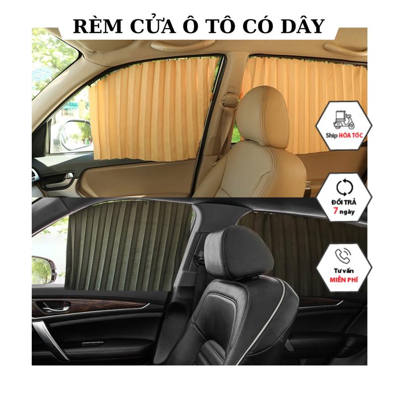 Bộ 4 Rèm và BỘ 2 rèm che nắng ô tô, rèm vải cao cấp che cửa hút nam châm thông minh cho xe hơi