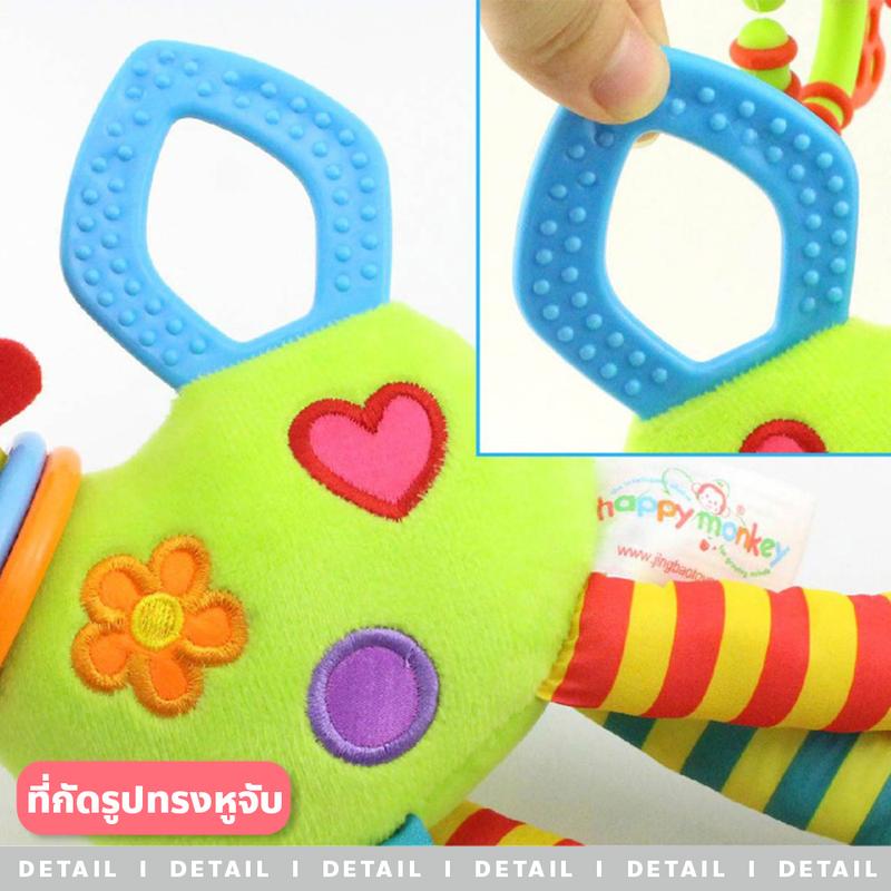 Product Introduction of [COD] little-baybee ตุ๊กตายีราฟโรลเด้งดึ๋ง แขวนเพลยิม คาร์ซีท สีสันสดใส โมบายตุ๊กตารูปสัตว์ 3