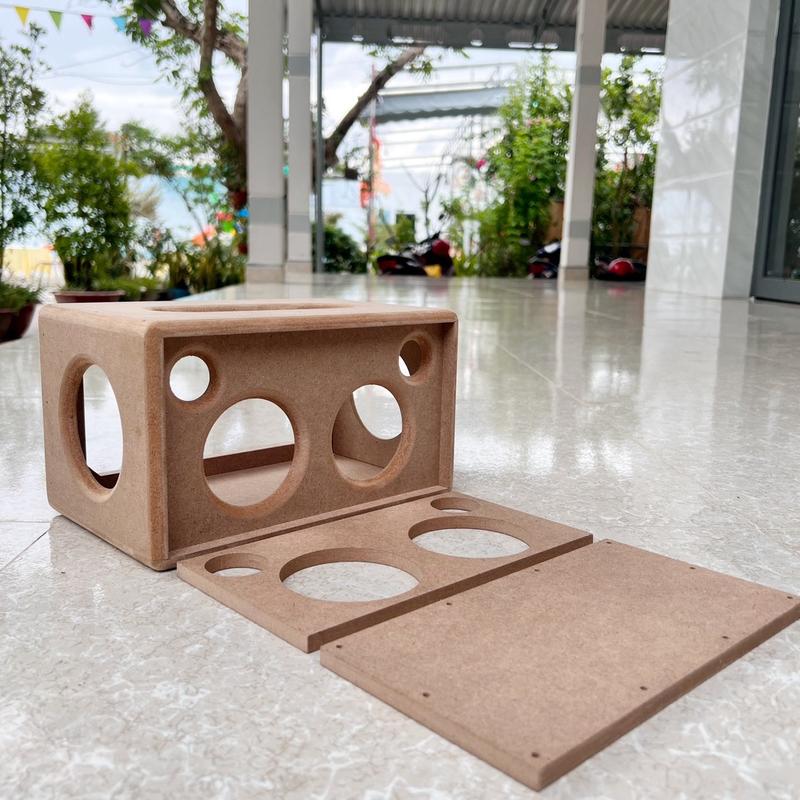 Box loa thô khoét sẵn bass 3 inch treble 1 inch cộng hưởng 82mm ván xanh LT Speaker