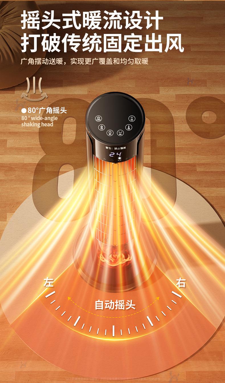 Product Introduction of Heater Fan for Home Use, Floor Standing, Silent, Energy-Saving, Bedroom Office Warm Air Blower, Whole Room Heating 15