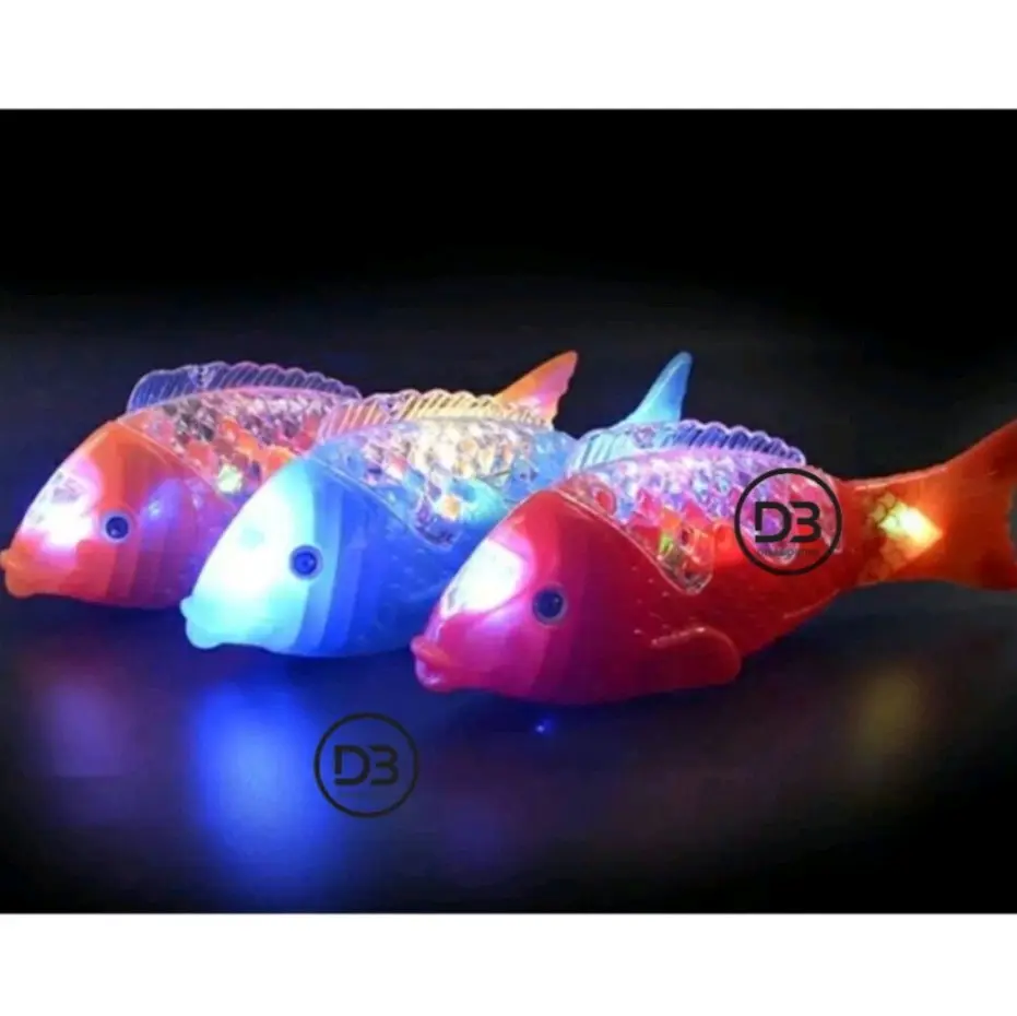 MAINAN IKAN KOI GERAK BERGERAK BISA JALAN DI LANTAI SUARA DAN LAMPU BALQIS STOR Anak Toys
