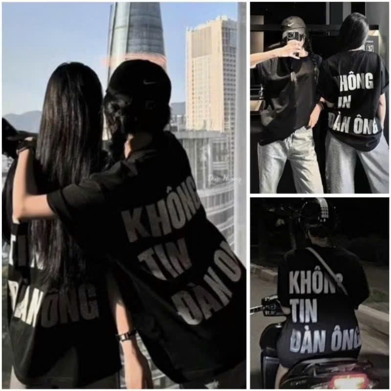 Áo thun nam nữ - Áo phông nam Không tin đàn ông và không tin đàn bà Unisex from rộng nam nữ chất thun cotttom mềm mịn mỏng nhẹ Menswear