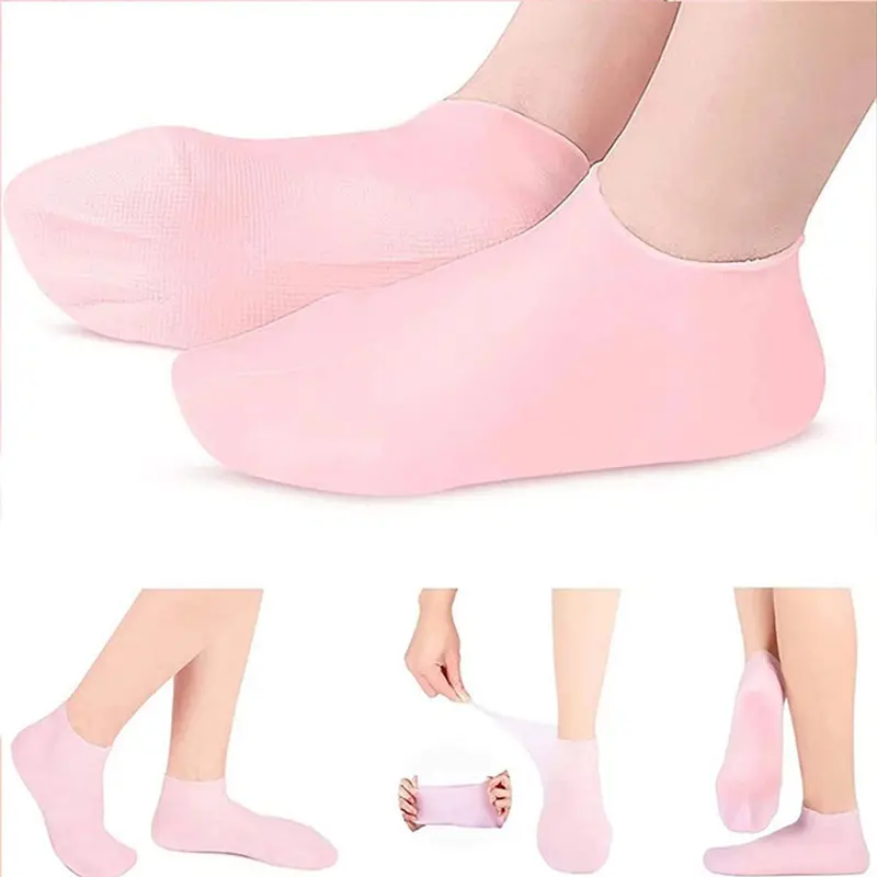 1 Đôi tất vớ / bao tay gel silicon dưỡng ẩm chống nứt nẻ chăm sóc bàn chân,tay cho nam nữ 0