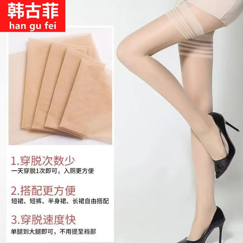 Tất Dài, Tất Lụa, Tất Nữ Dài, Mỏng Mùa Hè, Nửa Chống Trượt, Màu Đen, Incarnadine, Chống Tưa, Tất Đầu Gối, Hàng Mới Về Năm 2025