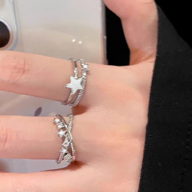 Product Introduction of Nhẫn Hở Zircon, Thiết Kế Ngôi Sao, Dành Cho Nữ, Phong Cách Sang Trọng, Trang Trí Cao Cấp, Giá Cả Phải Chăng, Thích Hợp Cho Bữa Tiệc Sinh Viên, Nhẫn Ngón Trỏ, Xu Hướng Mới 2025 1
