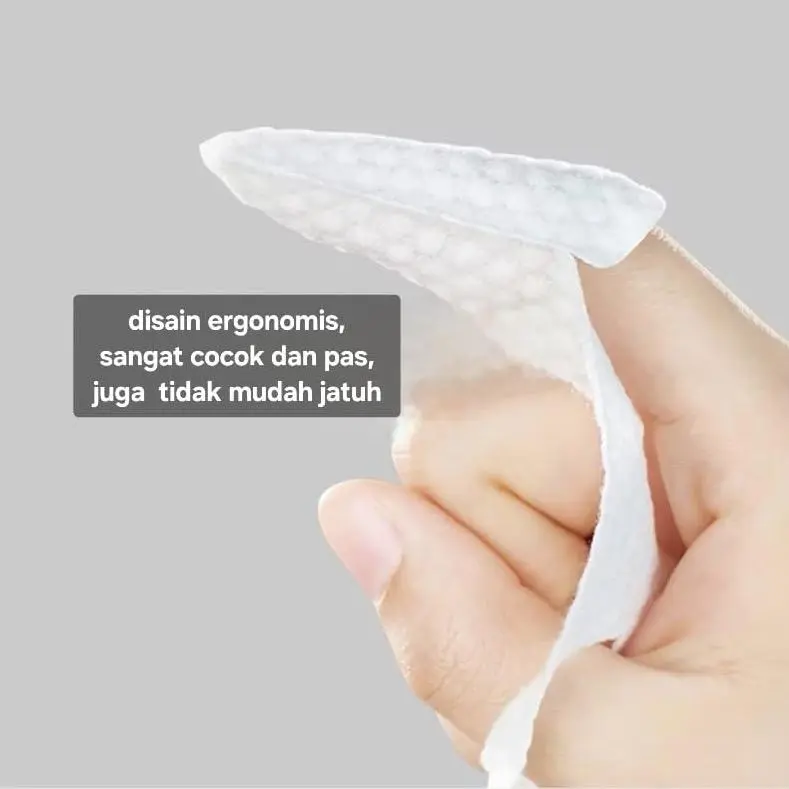 Promo isi 30 pcs Tisu jari pembersih mulut gigi gusi lidah bayi/ Kasa jari steril/ kasa pembersih mulut bayi 4